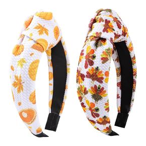 YanJie Pumpkin Hair Accessories: Wide Knotted Headband, Halloween Gifts for Women