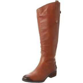 Sam Edelman Penny 2 Wide Calf Leather Riding Boot Whiskey 4 M
