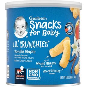 Gerber Snacks for Baby Lil Crunchies, Mild Cheddar, 1.48 Ounce (Pack of 6)