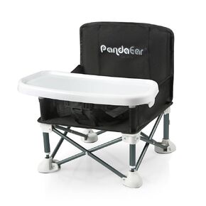 PandaEar Portable Baby Seat Travel| Compact Fold with Straps for Indoor/Outdoor Use| Great for Camping, Beach, Lawn |Toddlers, Kids, Boys, Girls (Neural)