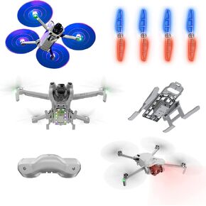 مصابيح أمامية صغيرة 3 لملحقات DJI 3، طائرة صغيرة 3 بدون طيار فقط، 3 نماذج إضاءة - ضوء ستروب/أضواء إشارة/أضواء SOS (15 نموذجًا بألوان فاتحة)
