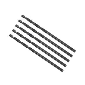 6542 High Speed Steel Twist Drill Bits, 2mm Diameter 49mm Length, Black Oxide Straight Twist Jobber Drill Bit - (Applications: for Metal Woodwork Plastic Aluminum), 5-Pieces
