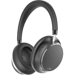 T-fun NC35 Hybrid Active Noise Cancelling Headphones, Wireless Over Ear Headphones with Spatial Audio, Transparency Mode, Deep Bass, Bluetooth 5.3, Custom EQ via App, 55H ANC Playtime for Travel/Work