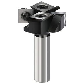 CNC Spoilboard Surfacing Router Bit 1/2 Shank, 1-1/2" (Dia.) 2+2 Carbide Inserts Slab Flattening Router bit Cutter Planing Bit Woodworking Milling Cutter