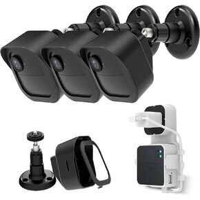 Blink Outdoor Camera Mount - Protective Housing and 360 Degree Adjustable Mount with Blink Sync Module Outlet Mount for Blink Outdoor 4th Gen Surveillance Camera (3Pack)