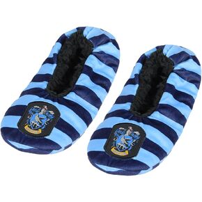Harry Potter Slippers Ravenclaw House Crest Slipper Socks With No-Slip Sole For Women Men (Medium)