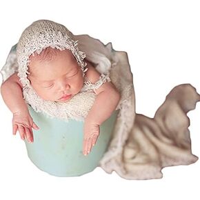 Newborn Monthly Baby Photography Props Lace Hats Outfit Baby Photo Props for Girl Photography Princess Caps