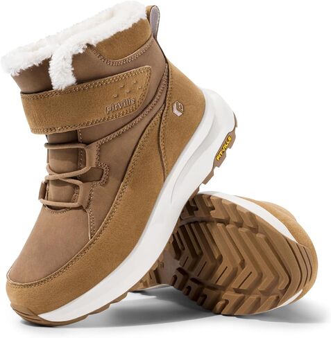 FitVille Womens Wide Snow Boots Fur Lined Boots for Women Winter Warm Boots Wide Width Womens Outdoor Snow Booties in Kuwait