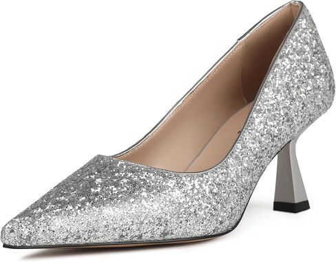 Women's Pumps Kitten Heels Pointed Toe Slip On Foldable Comfortable Low Heels Closed Toe Casual Formal Dress Women Office Shoes in Saudi Arabia