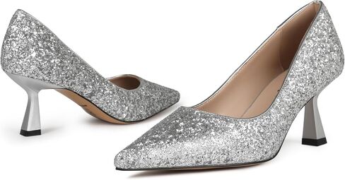 Women's Pumps Kitten Heels Pointed Toe Slip On Foldable Comfortable Low Heels Closed Toe Casual Formal Dress Women Office Shoes in Saudi Arabia