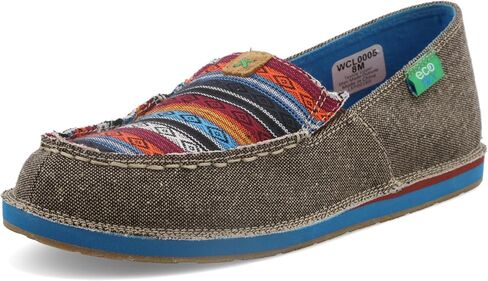 Twisted X Women's Serape Driving Moccasin Shoes Moc Toe - Wcl0005 in Saudi Arabia