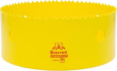 Starrett Deep Cut Hole Saw - DCH0134 Heavy Duty Bi-Metal with Extra Cobalt HSS Teeth - for Metals Wood Cast Iron Fibreglass Plastic Materials - 44mm in Saudi Arabia