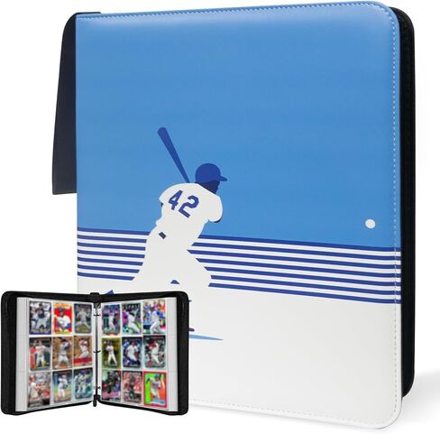 Basketball Card Binder 400 Pockets for Basketball Trading Cards Collectors,Portable Waterproof Card Storage Book with Removable Clear Sleeves,Compatible with Basketball and Sports Cards in Saudi Arabia