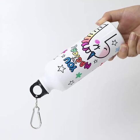 Color changing water bottle, Unicorn, BPA free, sports bottle, 16 oz in Saudi Arabia