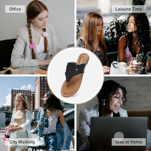 ATHMILE Flip Flops for Women Bohemian Womens Dressy Summer Casual Thong Beach Comfortable Sandals Flats Shoes for Ladies in Saudi Arabia