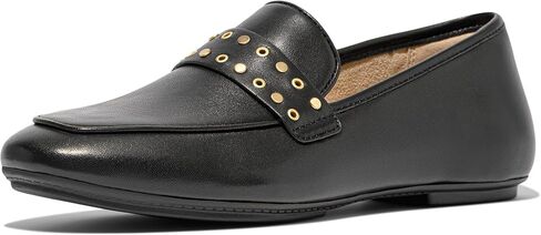 FitFlop Women's Delicato Stud-and-Eyelet Soft Leather Loafers in Saudi Arabia