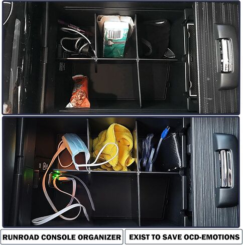 Center Console Organizer for Honda Pilot (2016-2022)/ Ridgeline (2017-2023)/ Passport (2019-2023) Accessories, Armrest Box Insert Dividers in Saudi Arabia