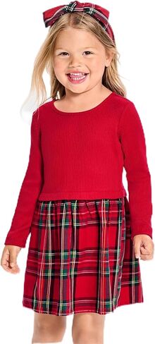 The Children's Place Baby Girls' and Toddler Long Sleeve Casual Dresses in Saudi Arabia