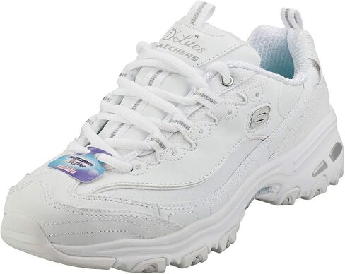 حذاء رياضي نسائي من Skechers D'Lites Fresh Start مصنوع من الإسفنج الذكي برباط in Saudi Arabia