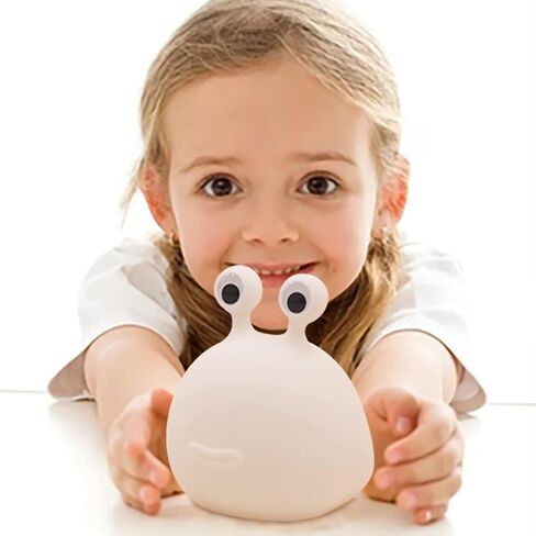Slug Night Light Official Licensed Genuine Silicone Lamp | Don't Bug Me Gifts for Classroom Bedroom, Cute Animal Bedside Lamp for Kids, Nursery Squishy Lamp for Baby Breastfeeding. in Saudi Arabia