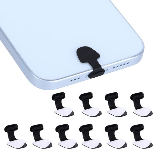 قابس غبار USB C، 10 قطع من السيليكون لحماية شاحن USB C، غطاء منفذ شحن مضاد للغبار، أغطية قابس منفذ شحن USB ضد فقدان غطاء USB C من النوع لاصق قابل للإزالة، قابس تنظيف الهاتف الخلوي للهاتف المحمول والكمبيوتر المحمول in Saudi Arabia