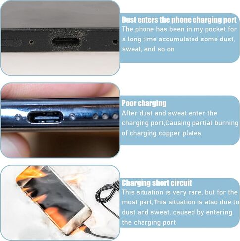 قابس غبار USB C، 10 قطع من السيليكون لحماية شاحن USB C، غطاء منفذ شحن مضاد للغبار، أغطية قابس منفذ شحن USB ضد فقدان غطاء USB C من النوع لاصق قابل للإزالة، قابس تنظيف الهاتف الخلوي للهاتف المحمول والكمبيوتر المحمول in Saudi Arabia