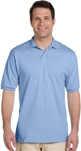 قميص بولو سبوت شيلد بأكمام قصيرة للرجال من Jerzees in Kuwait