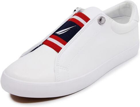 Nautica Women's Slip-On Sneakers – Casual Low-Top Walking Shoes – Comfortable No-Lace Fashion Tennis Style in Kuwait
