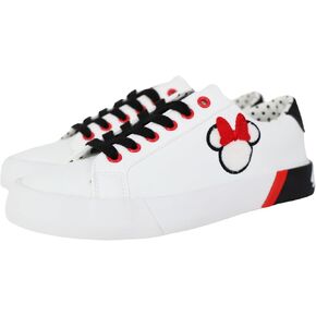 Ground Up Minnie Mouse Womens Sneakers Low Court Lace Up