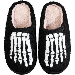 QSKPC Women's Men's Heart Heart Slippers Strawberry Cherry Mushroom Slippers Evil Eye Slippers Cartoon Animal Cat Slippers Memory Foam Cozy Plush Slippers Couple Indoor Household Slippers