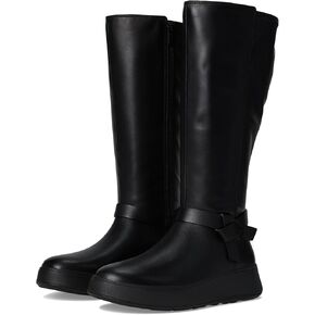 FitFlop Women's F-Mode Folded-Knot Flatform Tall Stretch Boots Fashion