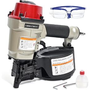 KEENTECH Pneumatic Siding Nail Gun for 1-3/4" to 2-3/4" 15-Degree Nails, Coil Siding Nailer with Bump Firing for Fast Nailing Speed, Coil Nail Gun for Pallet, Siding, Crating, Decking, Framing, CN70