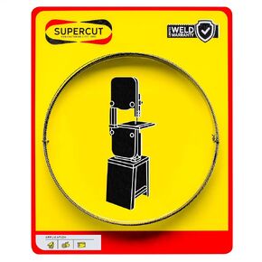 Supercut 80-inch x 3/8-inch x .025 x 4 TPI Carbide Infused Bandsaw Blade (USA Made) for Cutting Wood Materials