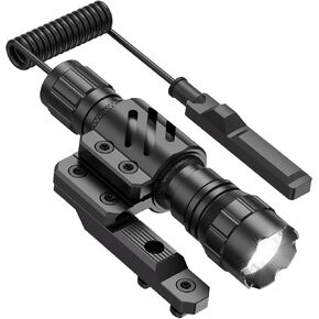 Feyachi Tactical Flashlight LED Weapon Light 1200 Lumen with Picatinny/Mlok Rail Mount and Pressure Switch Included