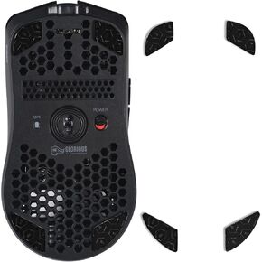 immoenuc 2 Sets Mouse Skates for Glorious Model O/Model O-(Minus) / Model O2 Mouse Feet Pads Mouse Skates Replacement Smooth Durable Game Mouse Accessories 0.8mm PTFE Makings (Black) in Kuwait