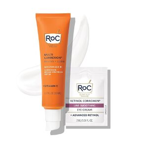 RoC Multi Correxion Revive + Glow 10% Active Vitamin C Serum for Face, Daily Anti-Aging Wrinkle and Skin Tone Skin Care Treatment, Brightening Serum for Dark Spots, 1 Fluid Ounce