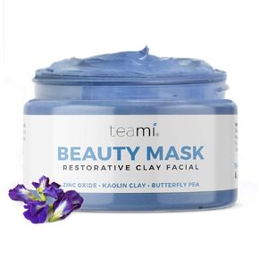 Teami Detox Face Masks Skincare Facial Skin Care Products: Green Tea Detox Mask Deep Cleansing Pore Minimizer & Blackhead Remover Mud Mask with Bentonite Clay - Spa Day Exfoilate & Acne Care