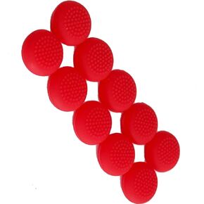 10 Pcs Controller Thumbstick Caps Replacement Silicone Touch Controller Rocker Cover for Meta Quest 3 / Oculus Quest 2/Quest 2 (Red)