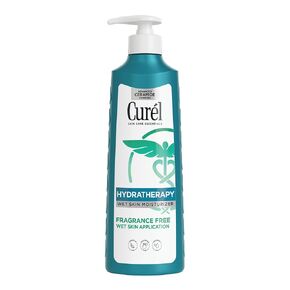 Curél Hydra Therapy In Shower Lotion, Wet Skin Moisturizer for Dry or Extra-dry Skin, with Advanced Ceramide Complex, for Optimal Moisture Retention, 12 Ounce