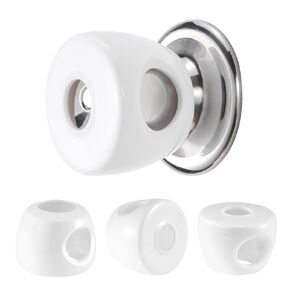 Inaya Baby Proofing Door Knob Cover (4 Pack) - Prevent Children from Opening Doors, Fit Most Round Knobs - Door Knob Safety Cover for Kids, Child Proof Door Lock, Child Proof Door Locks - White