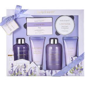 Bath Spa Gift Baskets for Women-Bath Sets for Women Gift Luxurious 5 Piece Rose Scented Spa Gift set with Shower Gel,Body Butter,Hand Cream,Body Lotion,Gifts for Women,Mother's Day Gifts,Gifts for Mom