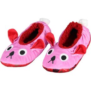 A Christmas Story Pink Bunny Slippers with No-Slip Sole For Women Men (Large)