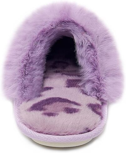 Womens Cute Fuzzy Slippers Soft Comfy Non-slip Slippers for Women Warm Cozy House Slippers for Woman in Kuwait