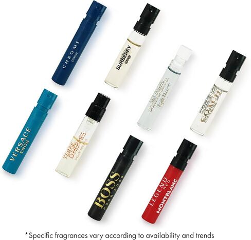 عينات كولونيا Infinite Scents للرجال: 10 عطور مصممة + حقيبة بحجم الجيب - مجموعة عينات للرجال بحجم السفر، مجموعة هدايا حزمة العينات in Saudi Arabia
