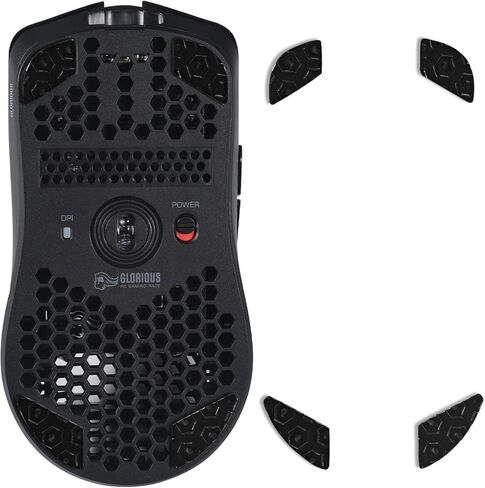 immoenuc 2 Sets Mouse Skates for Glorious Model O/Model O-(Minus) / Model O2 Mouse Feet Pads Mouse Skates Replacement Smooth Durable Game Mouse Accessories 0.8mm PTFE Makings (Black) in Kuwait
