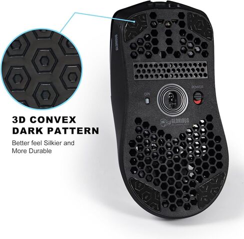 immoenuc 2 Sets Mouse Skates for Glorious Model O/Model O-(Minus) / Model O2 Mouse Feet Pads Mouse Skates Replacement Smooth Durable Game Mouse Accessories 0.8mm PTFE Makings (Black) in Kuwait