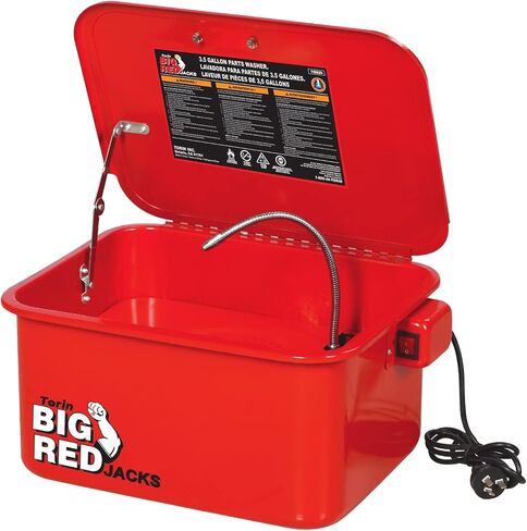 BIG RED AXH-PPW5GUR Torin Portable Parts Washer to Degrease Small Parts and Tools, 5 Gallon Capacity, Black in Saudi Arabia