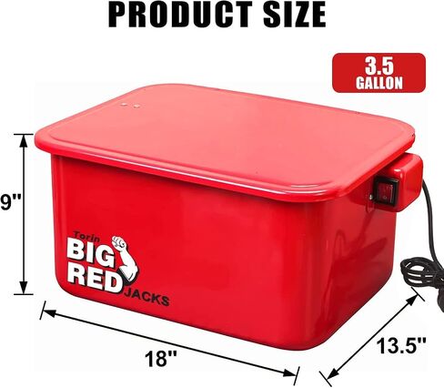 BIG RED AXH-PPW5GUR Torin Portable Parts Washer to Degrease Small Parts and Tools, 5 Gallon Capacity, Black in Saudi Arabia