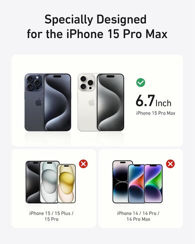 Anker Screen Protector, Bubble-and-Dust-Free iPhone HD Tempered Glass, Durable and Drop-Proof with 9H Hardness, Easy Installation Exclusively for iPhone 16 6.1-Inch (2-Pack) in Saudi Arabia