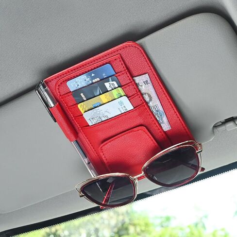 Auto Car Sun Visor Organizer, Multifunctional Auto Interior Accessories Storage Pocket Sun Visor Pouch for Card License Registration Document Pen Key Interior Accessories Pocket Organizer (Black) in Saudi Arabia